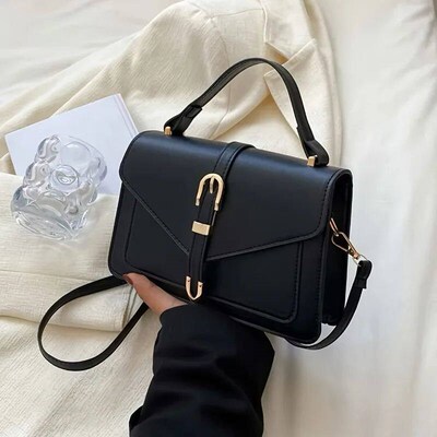 Fahionable Minimalit Crobody Bag with Top Handle and Flap fo