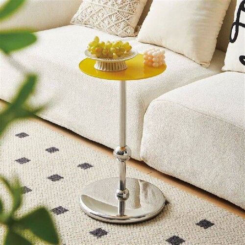 Stainless Steel Sofa Bedside Small Coffee Table Modern