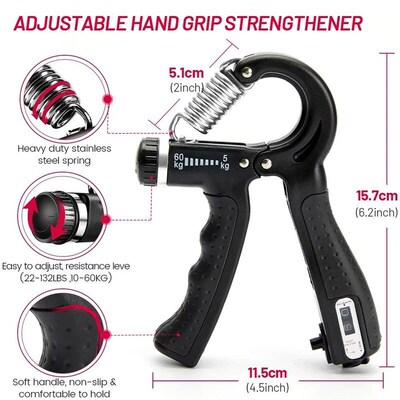 560Kg Hefavy Hand Gripper Fitness Hand Exerciser Grip Wrist