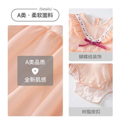 Baby clothes spring clothes newborn baby girl jumpsuit princ