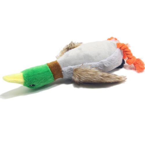 Cute Plush Duck Sound Toy Stuffed Squeaky Animal Squeak Dog