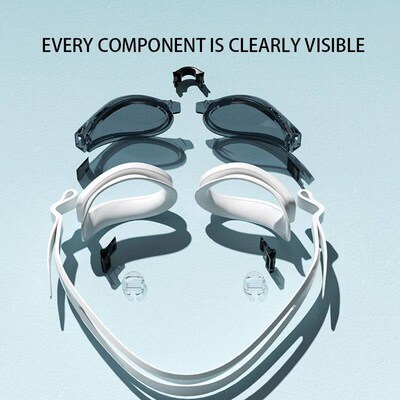 Adult swimming goggles with high-definition waterproof and a