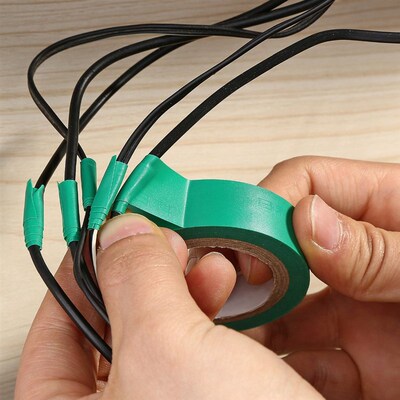 6Pcs/Lot 600V 3M Vinyl Electrical Tape 1500# Leaded PVC Rubb