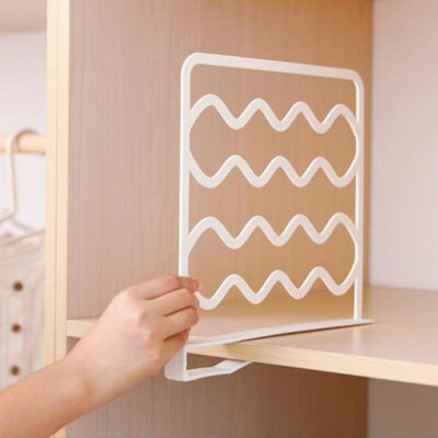 Plastic Shelf Divider Closet Clothes Divider Organiser Wardr