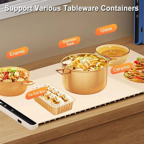 Electric Warming Tray Foldable Food Warmer Mat with 3 Tem Se