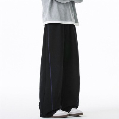 380g Heavy Texture Top-stitched Casual Pants Mens Straight
