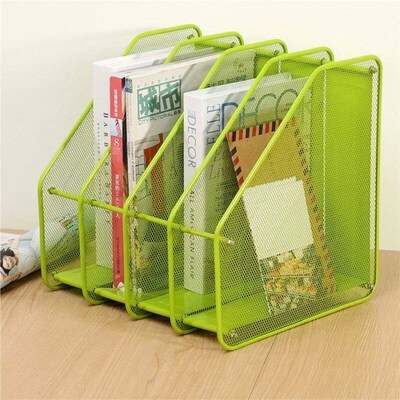 Metal Mesh Desktop Basket Resume File Folder Holders Detacha