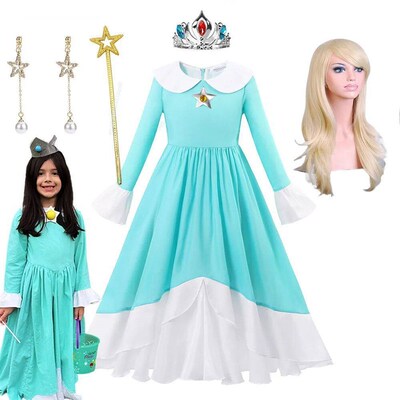 Game Role Play Costume Rosalina Princess Cosplay  for