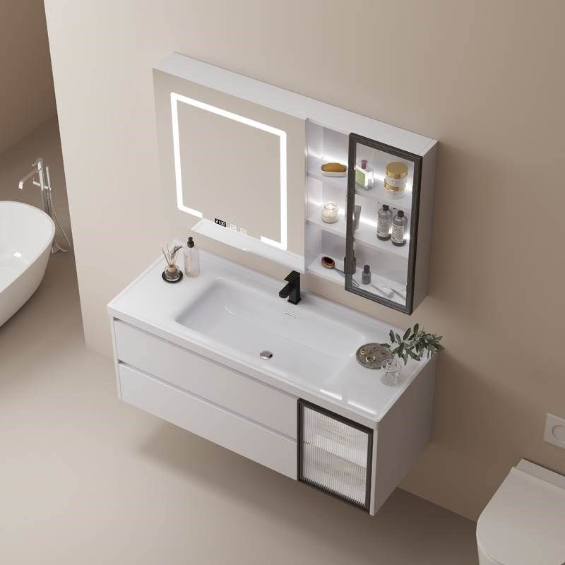 多巴胺X10白色陶瓷一体盆浴室柜卫生间洗漱台智能洗手洗脸盆镜柜,家装主材,浴室柜组合,淘宝优惠券,粉丝福利购,淘宝优惠卷
