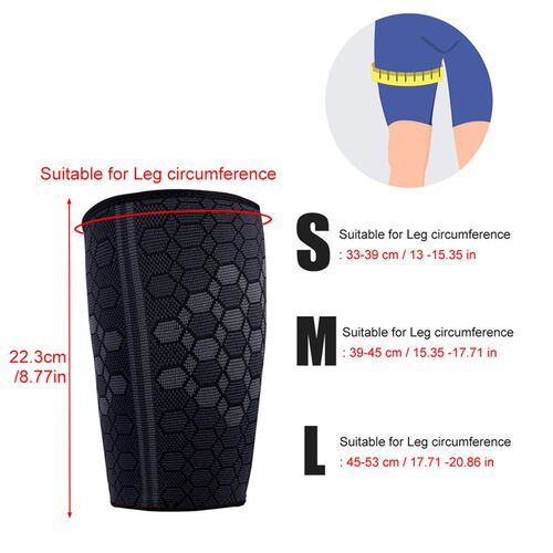 2Pcs/Pair Thigh Hamstring Compression Sleeve for Quad Pain R