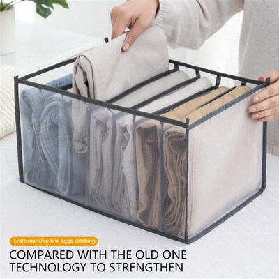 Clothes Organizer Jeans Storage Box Organizer Box Wardrobe C