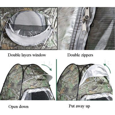 Camouflage Ice Fishing Tent For 1Person Anti-mosquito-p