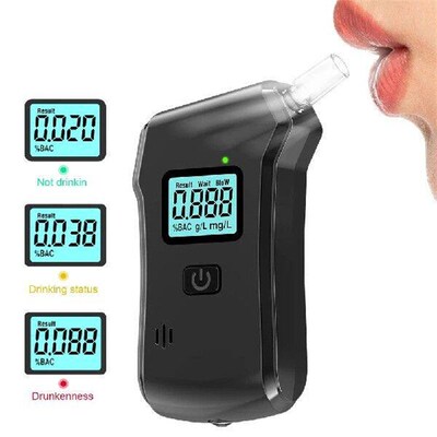 Digital Alcohol Tester LCD Display Drunk Driving Alcotester
