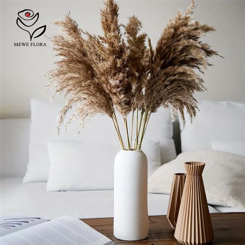 15pcs Pampas Grass Dried Flowers Bouquet Wedding Party