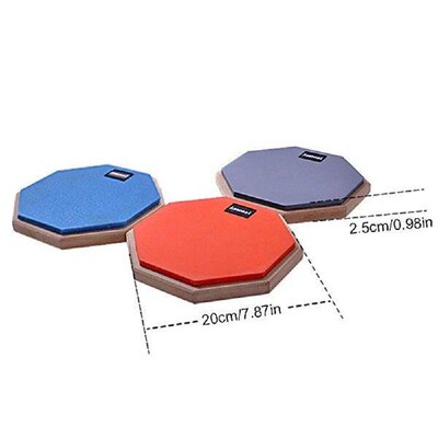 8 Inch Rubber Wooden Drum Practice Pad with Adjustable