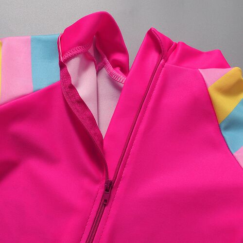 New Colors Childrens Swimsuits For Girls One-piece Long-sle