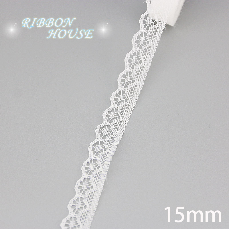(5 yards/roll) white Lace fabric Webbing Decoration Lovely g - 实物图