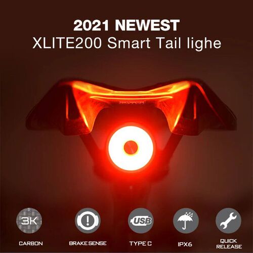 Enfitnix New Xlite200 Smart Tail Light Automatic Brake Sense
