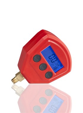 红色数显冷媒压力表空调加氟压力表电子数字压力真空表-0.1~5MP