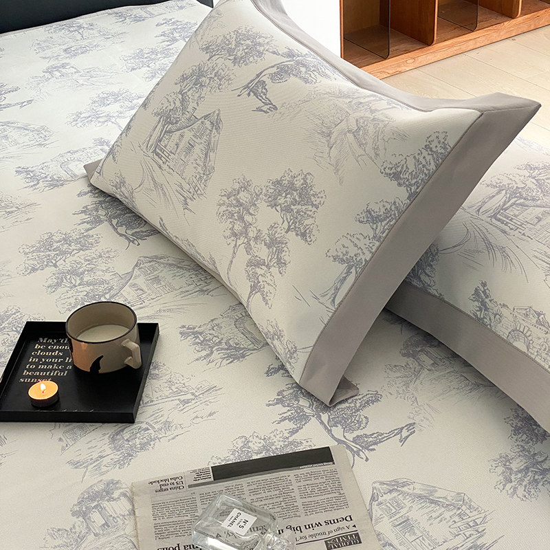 类数码印花冰丝软凉席床笠款三件数码印花凉感透气可水洗席子,床上用品,冰丝席,淘宝优惠券,粉丝福利购,淘宝优惠卷