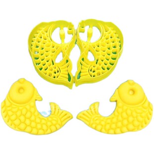 鱼馒头模具锦鲤对鱼卡通面食工具鲤鱼面鱼磨具花样馍馍祝寿糕中式