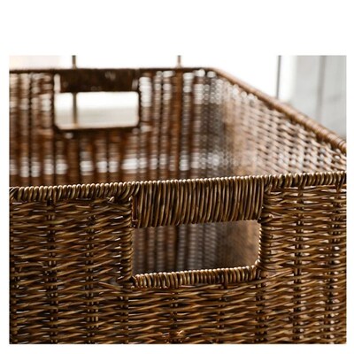 Woven Basket Rattan imitation Container Books Storage Clothe