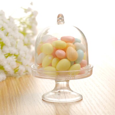 24pcs Plastic Candy Box Wedding Gift Boxes For Guests Tray M