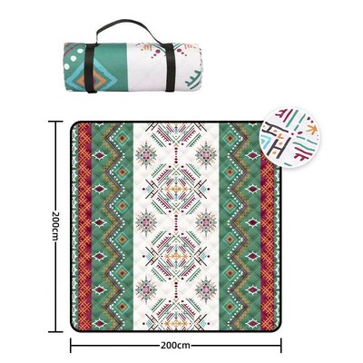 Large Beach Blanket & Mat (200x200CM): Waterproof Picnic Bla