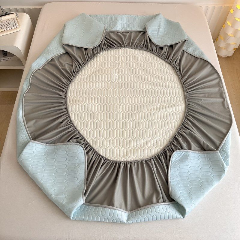 腊肠狗乳胶凉席三件20新款床笠款夏天冰丝软席子可机水洗床垫,床上用品,乳胶席,淘宝优惠券,粉丝福利购,淘宝优惠卷