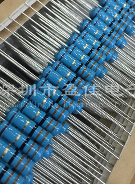 2W金膜电阻2W33R 五色环精密1% 2W33欧 整盒1K=90元 编带装