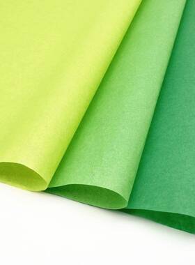 绿色雪梨品纸鲜花贝内衬纸彩色拷贝4g薄页纸浅绿色1礼纸17g拷纸