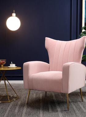 人沙发椅椅布21981艺沙发美式老虎北欧代小户型客厅现组合卧室单