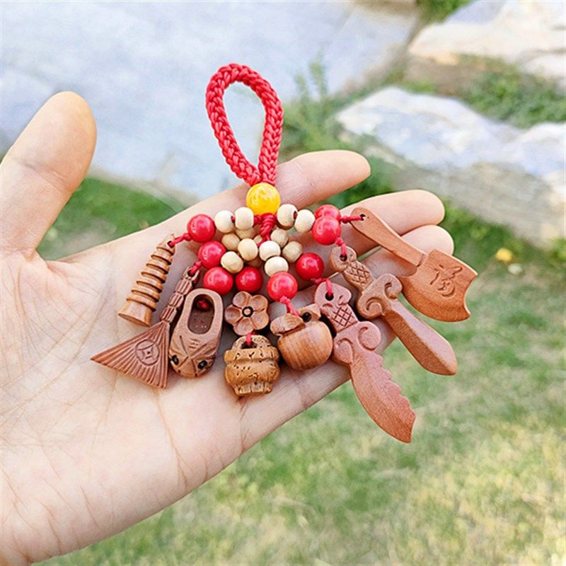 野生桃木剑孕妇小孩外出夜路啼哭多梦随身桃篮葫芦黑狗牙手把挂件,特色手工艺,其他特色工艺品,淘宝优惠券,粉丝福利购,淘宝优惠卷