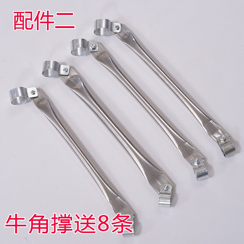 定制蚊帐支架杆 单买加厚三通不锈钢架宫廷蚊帐架子杆子1.5/1.8m