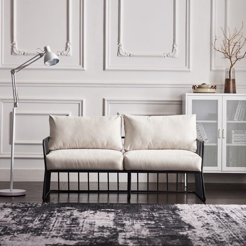 铁艺沙发轻奢北欧简约单双三人理发店等候椅美容院休息区沙发椅,商业/办公家具,沙发,淘宝优惠券,粉丝福利购,淘宝优惠卷