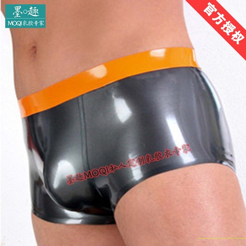 天然乳胶内裤 男女平角内裤拼色紧身乳胶短裤可加鸡套凹套,女士内衣/男士内衣/家居服,男平角内裤,淘宝优惠券,粉丝福利购,淘宝优惠卷