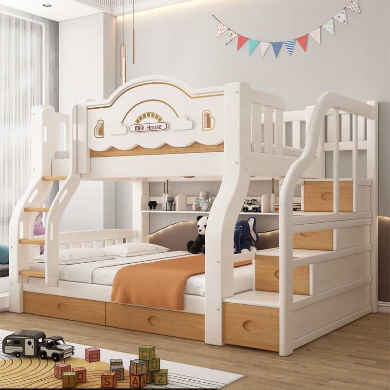 加厚实木母子床儿童高低床上下铺床双层床上下床成人两层床子母床,住宅家具,高低/子母床,淘宝优惠券,粉丝福利购,淘宝优惠卷