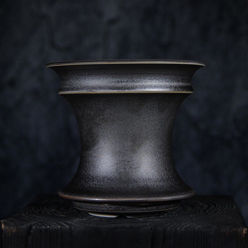 素八九日式复古手工皮革釉龙舌兰象芽宫龟甲龙象足漆树块根花盆陶