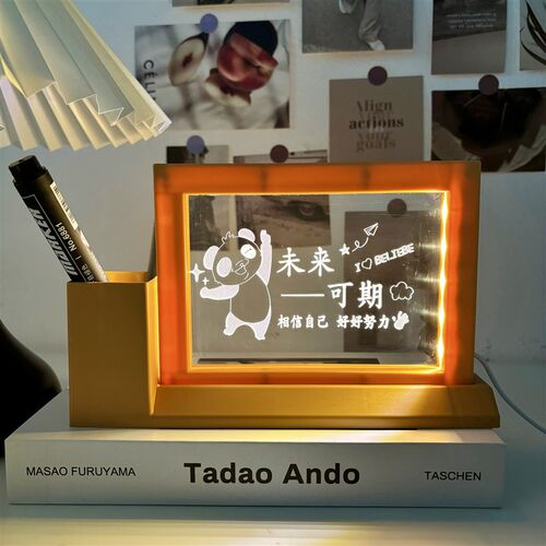 3D笔筒小夜灯创意中考加油励志礼品男女生定制送学生毕业礼品奖品