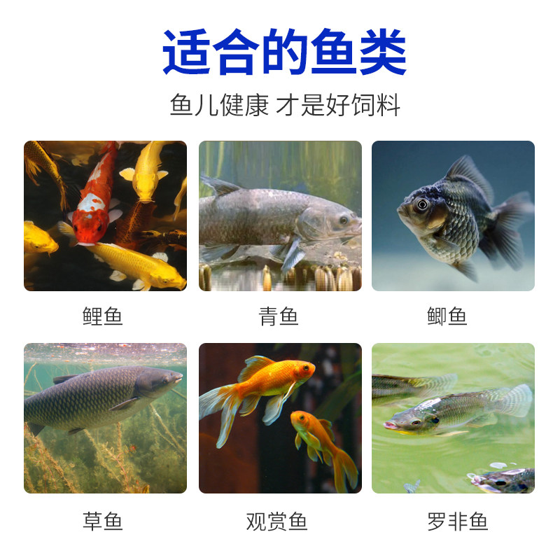 通威鱼饲料高蛋白草鱼鲤鱼鲫鱼浮水颗粒养殖鱼苗观赏鱼锦鲤专用