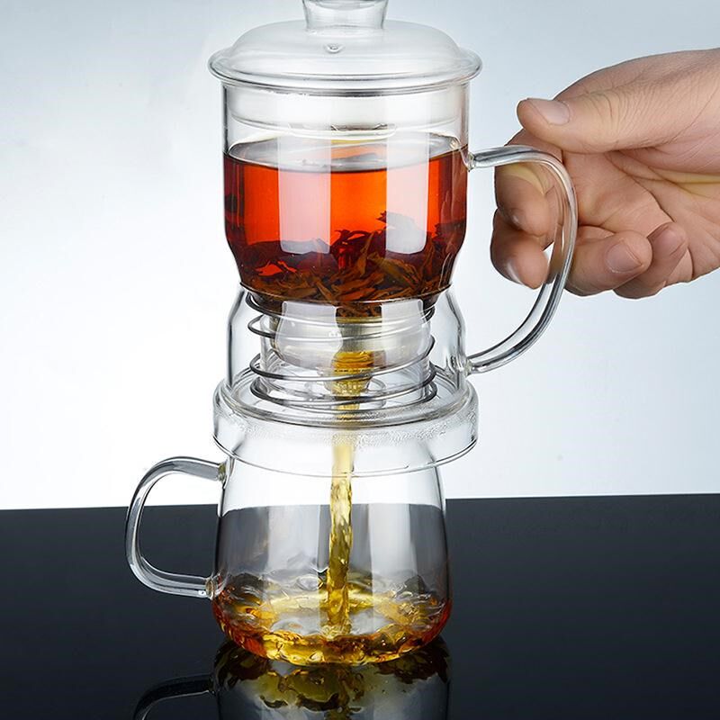茶之恋玻璃茶具茶水分离玻璃壶泡茶壶公道杯功夫茶具自动泡茶神器