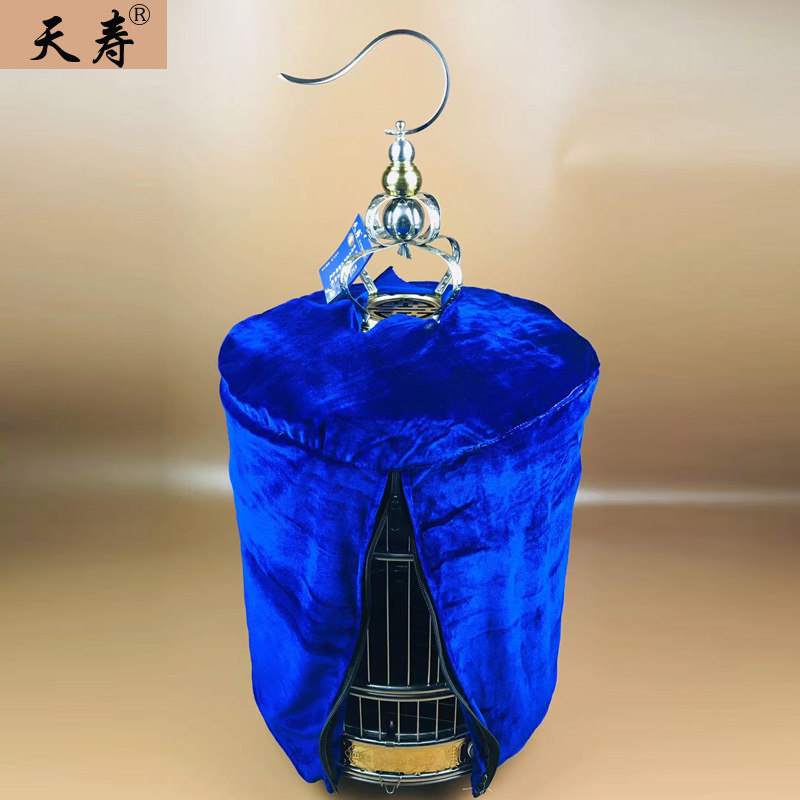 天寿鸟笼子笼衣画眉八哥鹩哥鹦鹉防风笼套笼罩大号鸟笼保温罩圆形图片