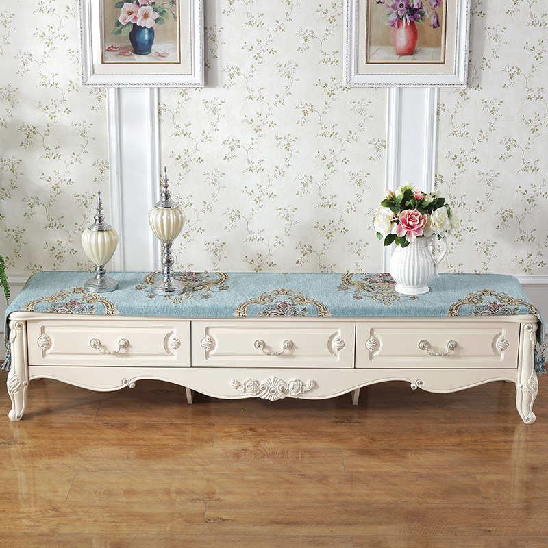 欧式电视柜桌布布艺茶几盖布电视机柜桌布影视柜五斗柜鞋柜盖布,居家布艺,桌布,淘宝优惠券,粉丝福利购,淘宝优惠卷