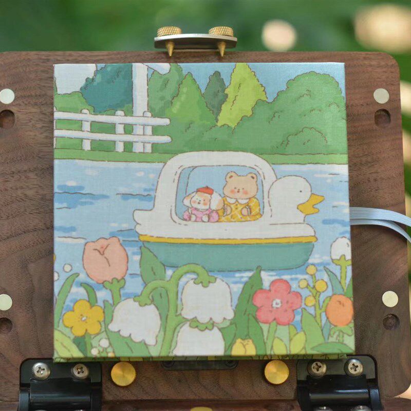 宝虹学院级水彩风琴本23折24页小正方可携式加厚300g