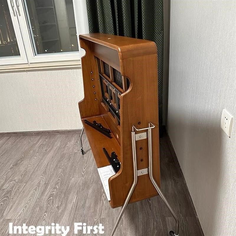 可移动电视机支架小户型客厅实木复古电视架家用网红落地电视柜