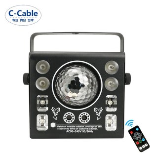 舞台灯光 ktv气氛灯声控七彩魔球灯舞厅旋转彩灯线条魔球五合一