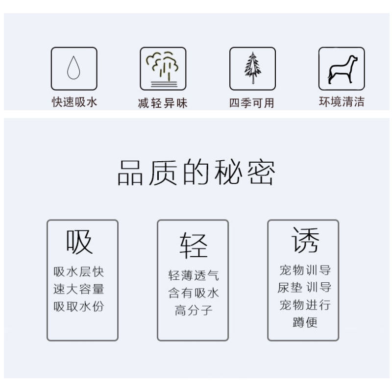 阿拉斯加尿片尿垫狗狗尿片宠物用品加厚除臭吸水尿布尿不湿垫吸水