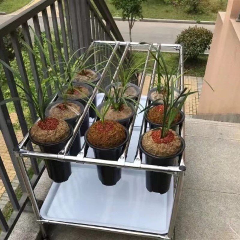 201不锈钢花架兰花架兰花专用架可多层可调节兰草盆架组装兰花架