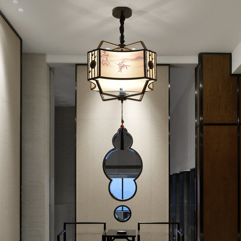 吊灯餐厅灯中国风禅意客厅书房卧室灯酒店包间茶室玄关新中式灯具,家装灯饰光源,餐厅吊灯,淘宝优惠券,粉丝福利购,淘宝优惠卷