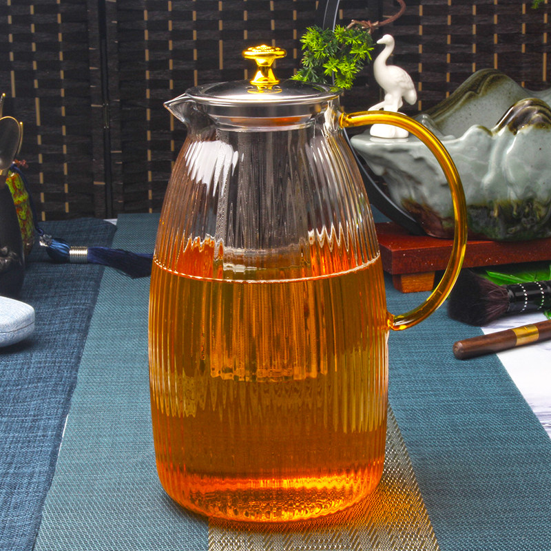 玻璃茶壶泡茶家用加厚耐高温泡茶壶煮茶壶单壶可加热茶具围炉煮茶